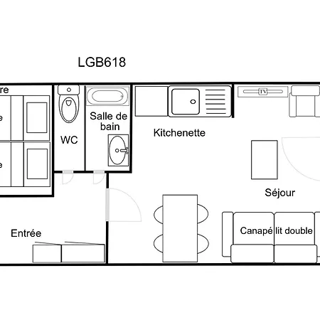 2 Pièces Pour 4 Personnes Avec Balcon - Résidence Le Grand Bois A, La Tania - Fr-1-182a-30 * Courchevel